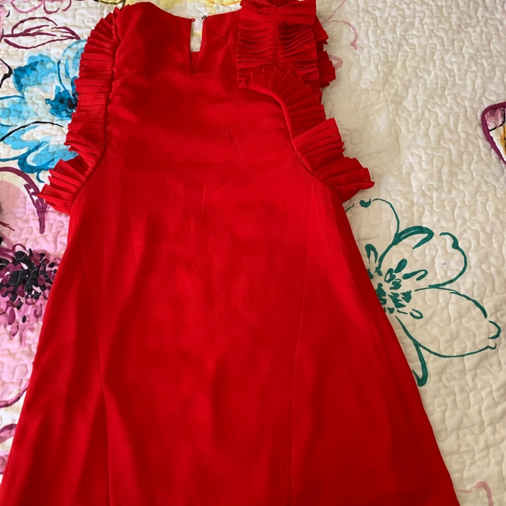 Red short sleeve never worn dress from Lulu’s